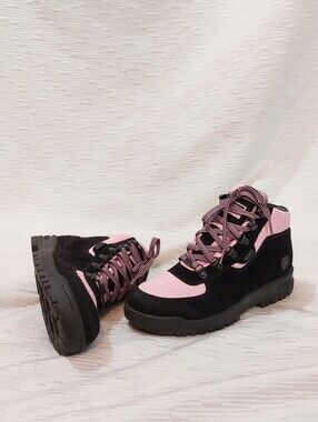 Y2K G-Unit Women’s Pink & Black Lace-Up Ankle Booties Size 8.5